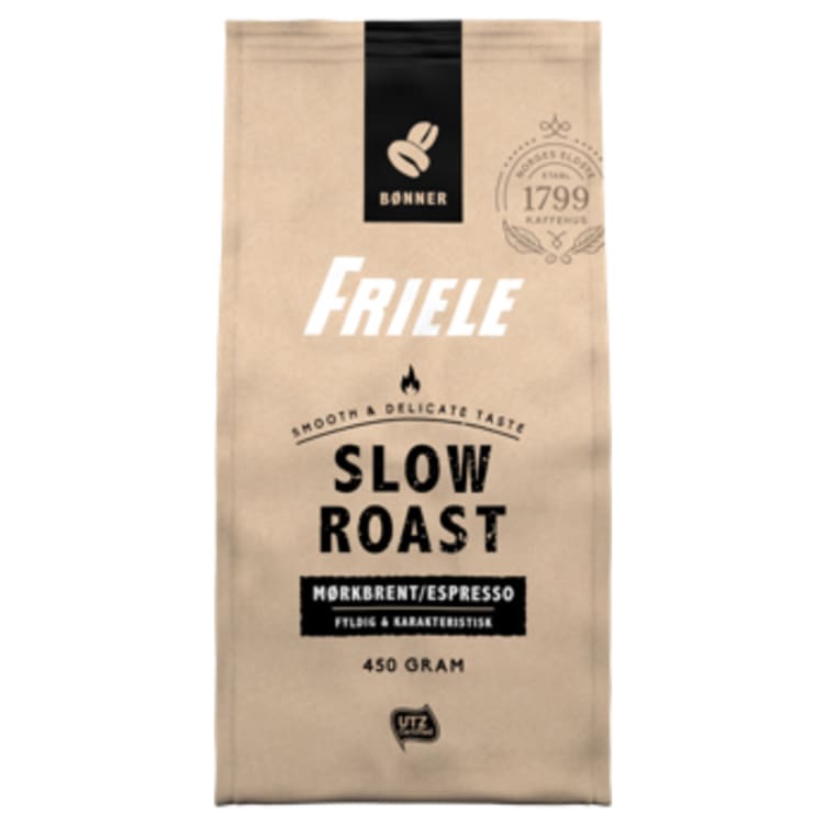 Friele Slow Roast Mørk Utz Hele Bønner 450g