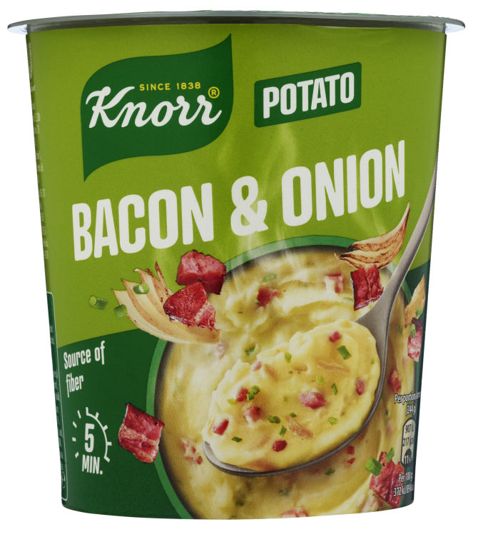 Snack Pot Potato Bacon&Løk 51g Knorr