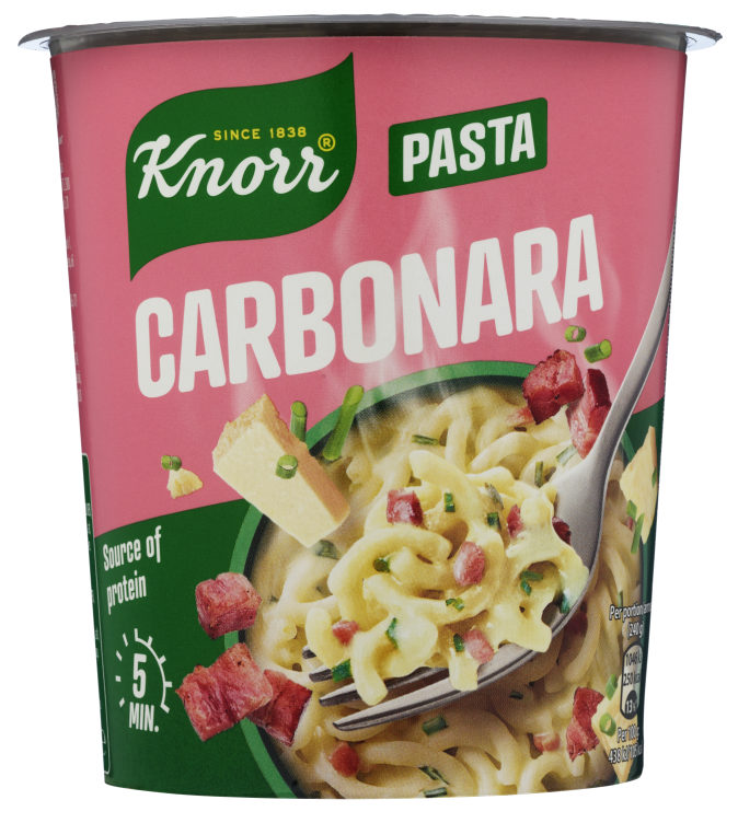 Bilde av Snack Pot Pasta Carbonara 63g Knorr