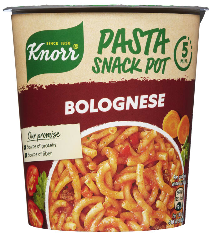 Snack Pot Pasta Bolognese 60g Knorr