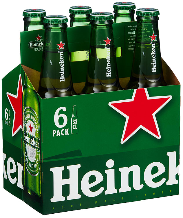 Heineken 0,33lx6 flaske