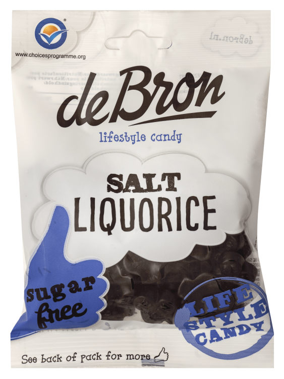 Lakris Salt Sukkerfri 100g De Bron