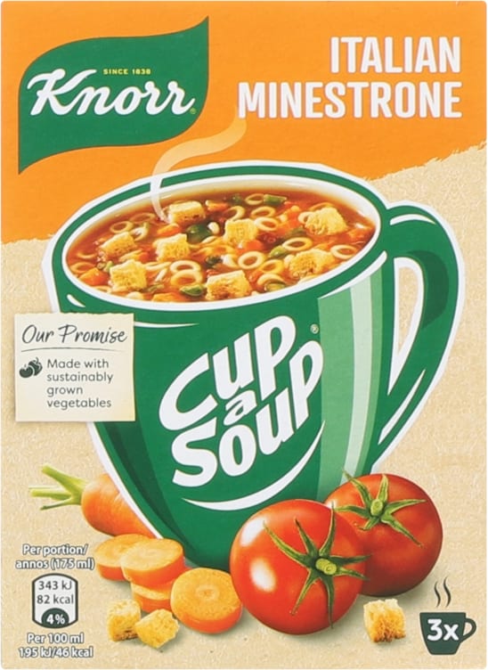 Product Image for Cup Soup Minestrone 57gx3pk Knorr