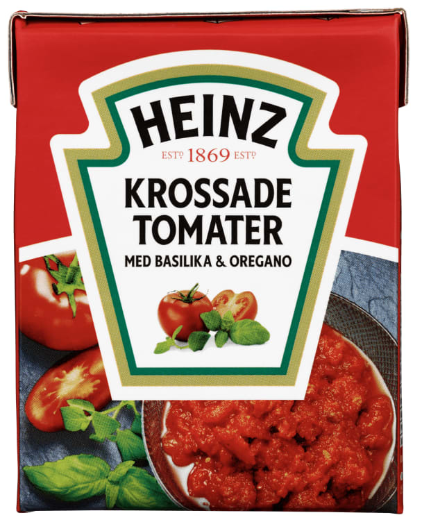 Tomater Hakkede Oregano/Basilikum 390g Heinz