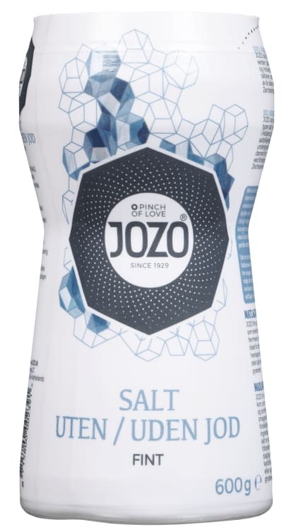 Salt Fint u/Jod 600g boks Jozo