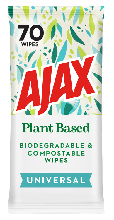Ajax Universal Wipes Plant Based 70stk