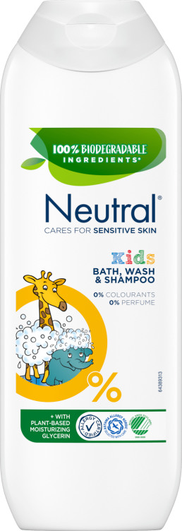 Neutral Kids Bath, Wash Gel & Shampoo 250ml