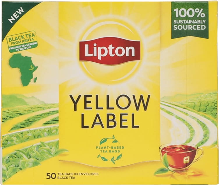 Bilde av Yellow Label Tea 50pos Lipton