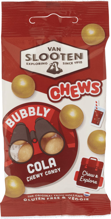 Chews Bubbly Cola 60g Van Slooten