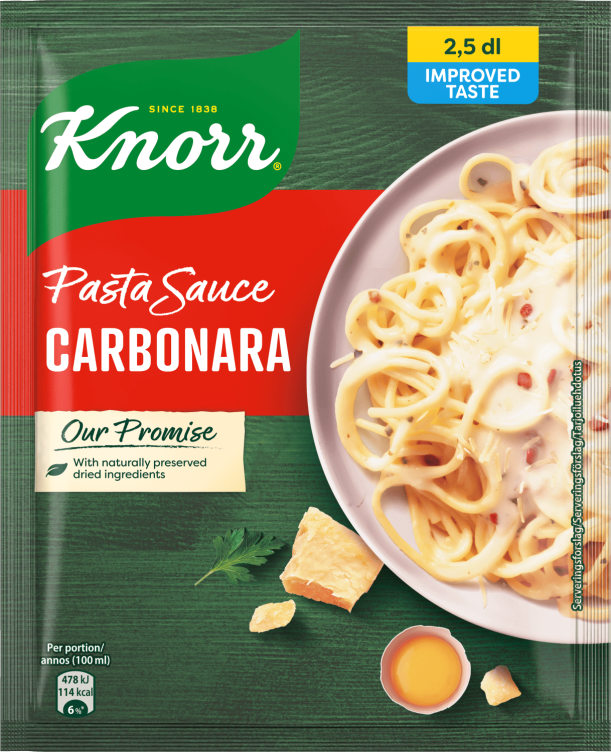 Product Image for Carbonara Pastasaus 23g Knorr