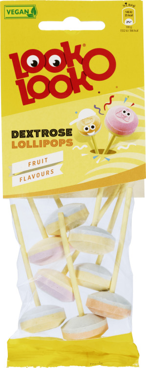 Lollipops Dextrose 70g Look-O-Look