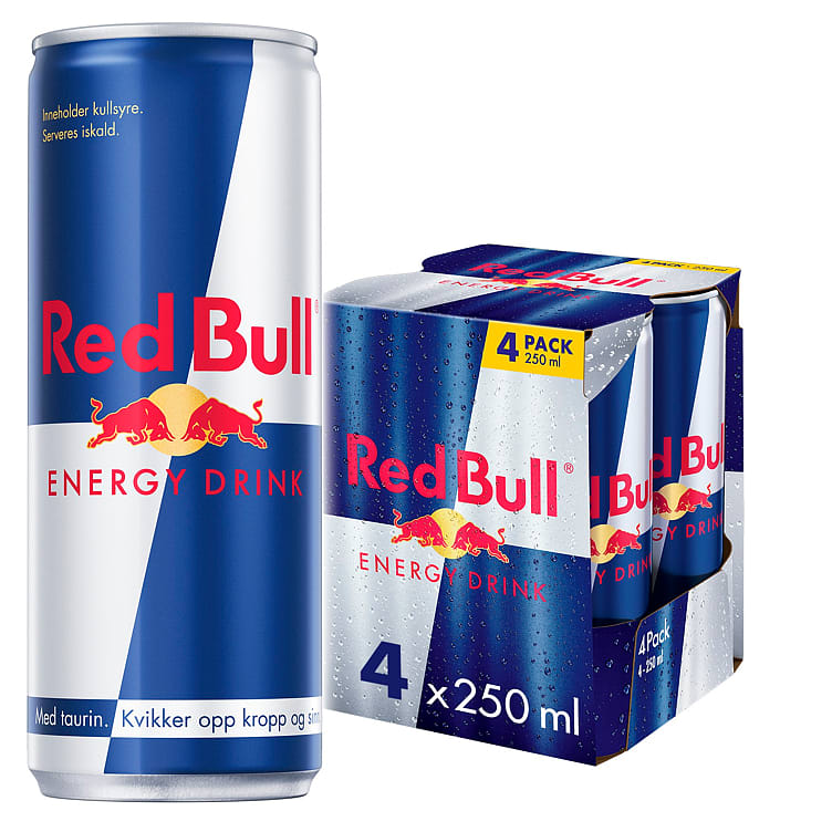 Red Bull 4stk x 0,25l, 1l