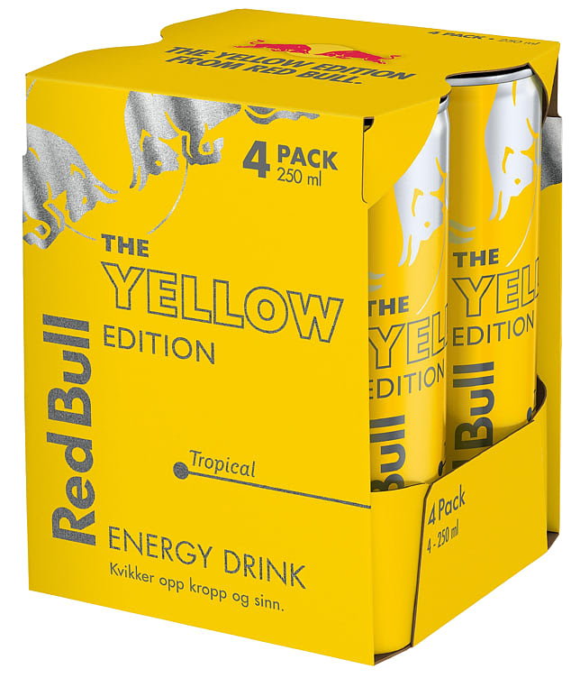 Product Image for Red Bull Yellow Edition 250mlx4 boks