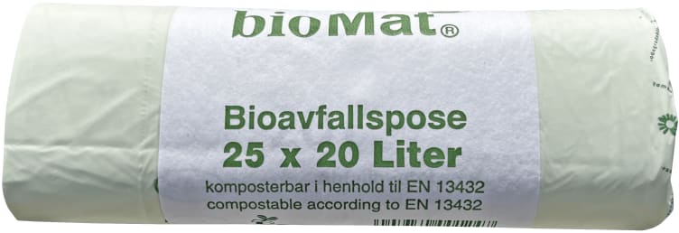 Bilde av Avfallspose 20l Komposterbar 25stk Biomat