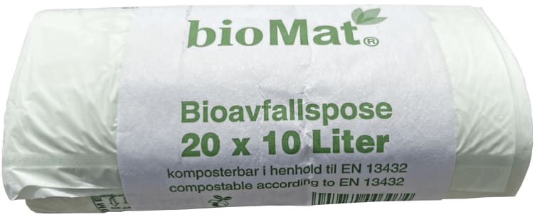 Avfallspose Bio Komposterbar 10l 20stk Biomat