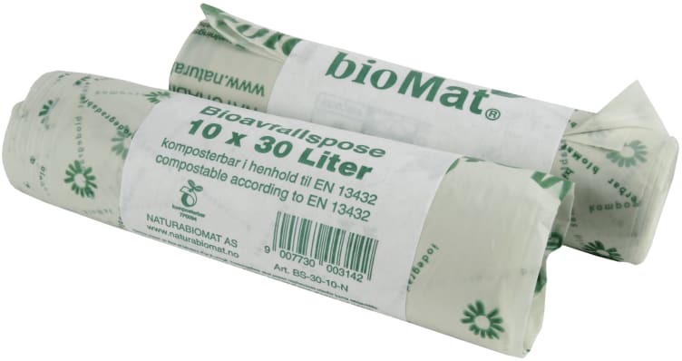 Avfallspose Bio Komposterbar 30l 10stk Biomat