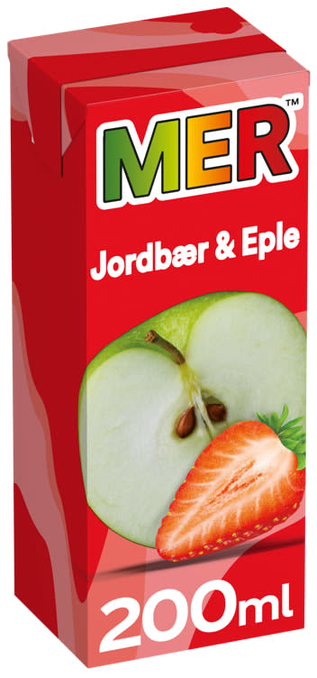 Mer Jordbær Eple 0,2l