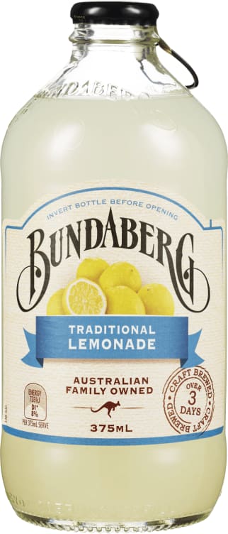 Lemonade 375ml flaske Bundaberg