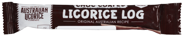 Product Image for Licorice Log Choc Coated 40g