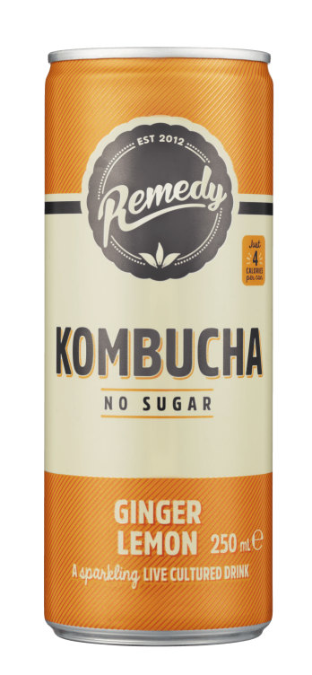 Kombucha Ingefær&Sitron 250ml Remedy