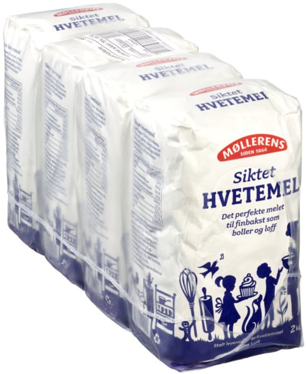 Siktet Hvetemel 4x2kg