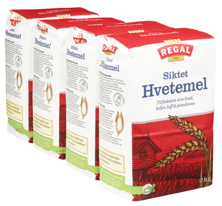 Siktet Hvetemel 4x2kg