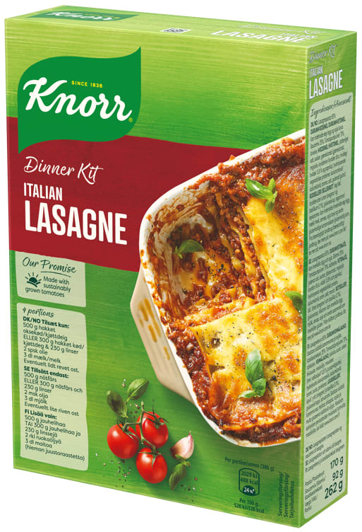 Lasagne 262g Knorr - Unilever Norge AS