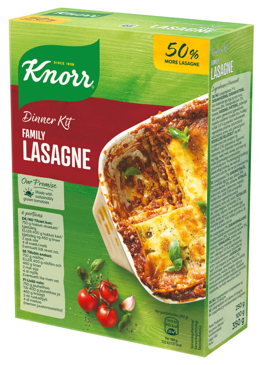 Lasagne Family 350g Knorr - Unilever Norge AS