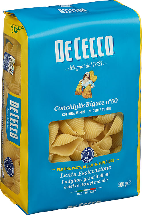 De Cecco Pasta Conchiglie Rigate n. 50 gr. 500