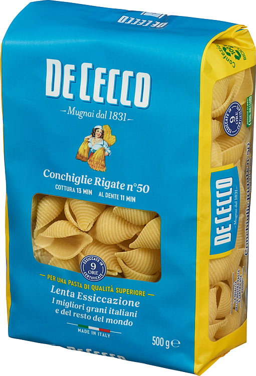 De Cecco Pasta Conchiglie Rigate n. 50 gr. 500