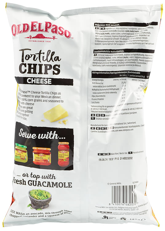 old el paso tortilla chips cheese