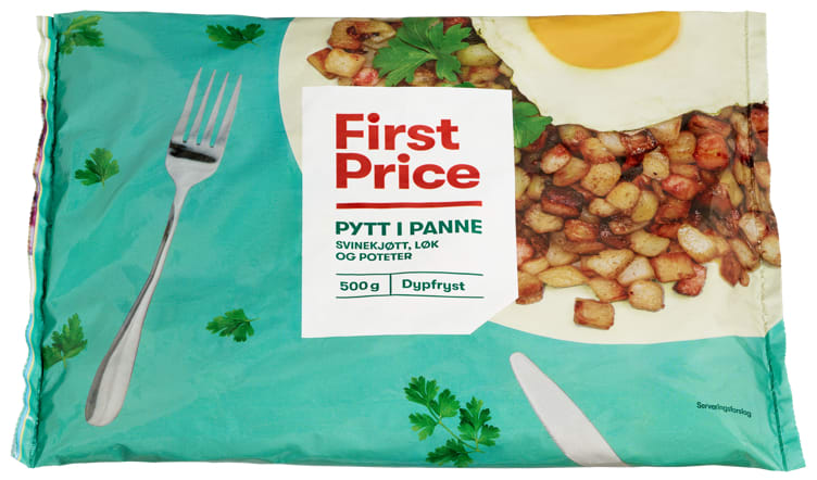 Pytt i Panne Skinke 500g First Price - Unil AS