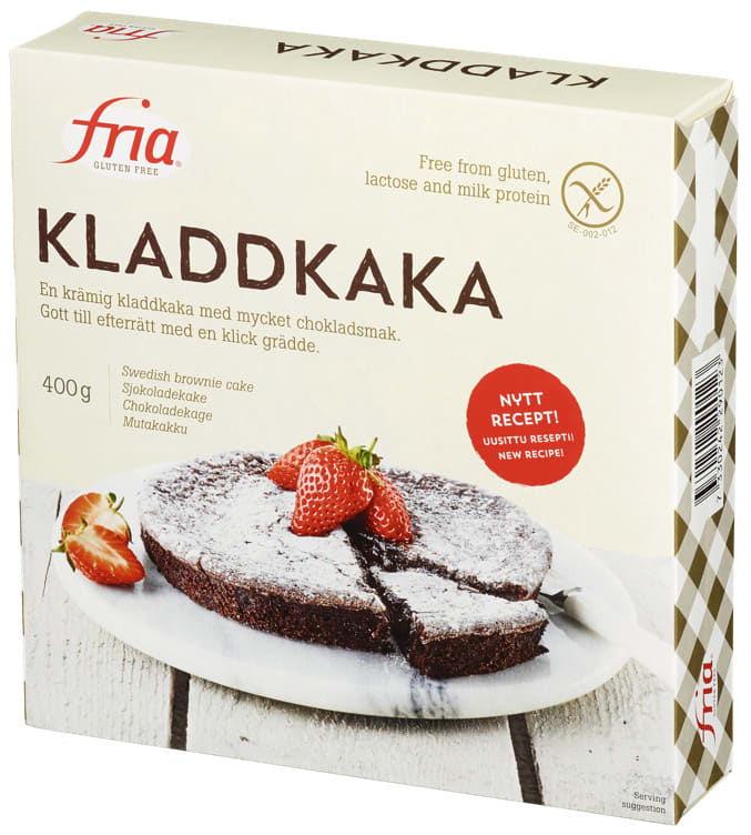 Kladdkaka Sjokolade Glutenfri 400g Fria - Jensen & Co AS