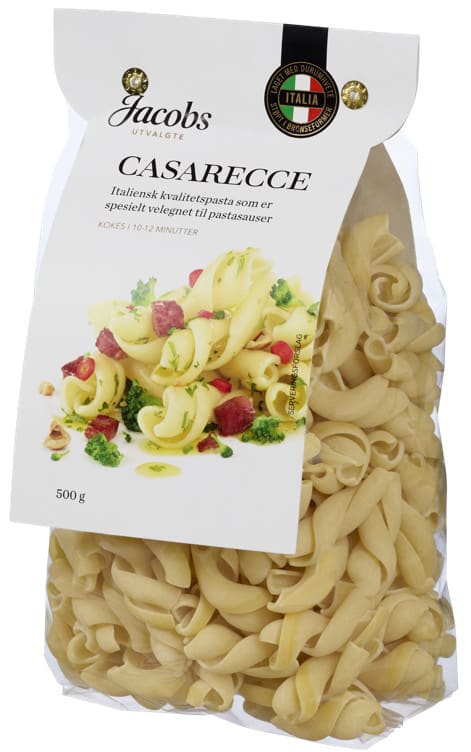 Pasta Casarecce 500g Jacobs Utvalgte - Unil
