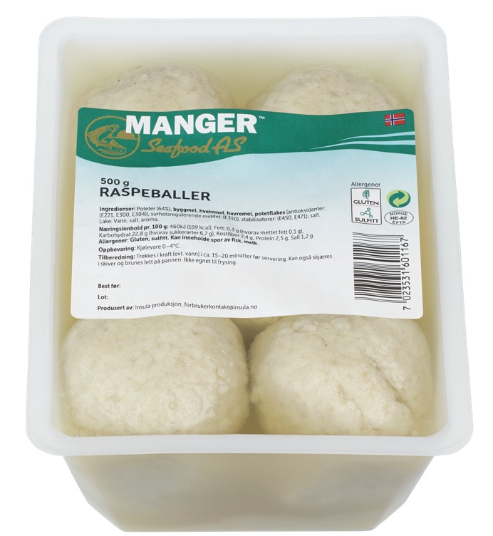 Fryse Raspeballer () Fryse Raspeballer