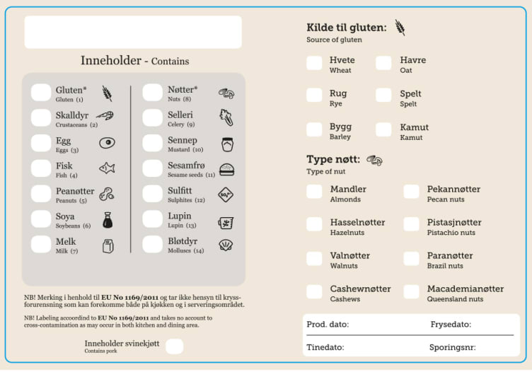 Allergenmerking