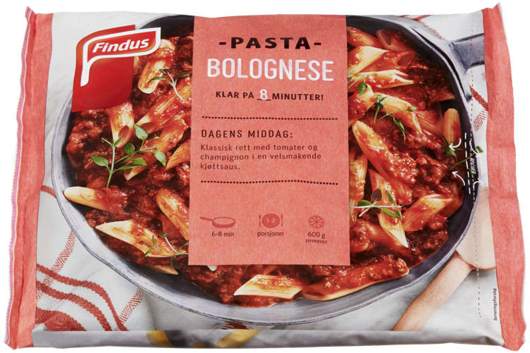 Pasta Bolognese 600g Findus - Findus Norge Dagligvare